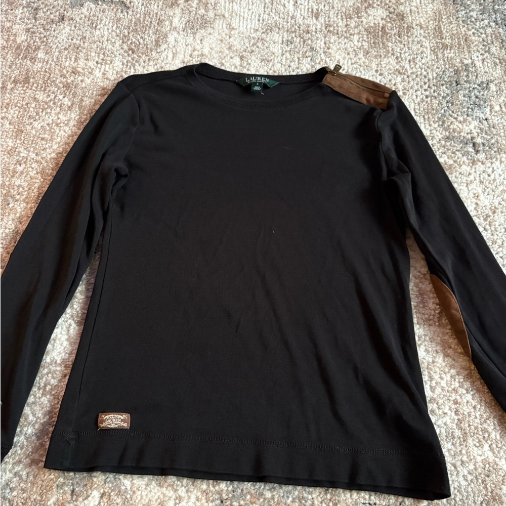 Ralph Lauren Black Long Sleeve Top